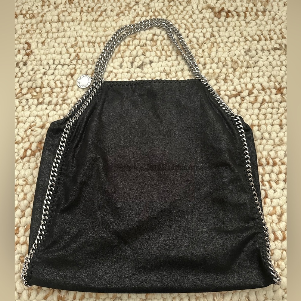 Stella McCartney Falabella Foldover large Tote/ Black